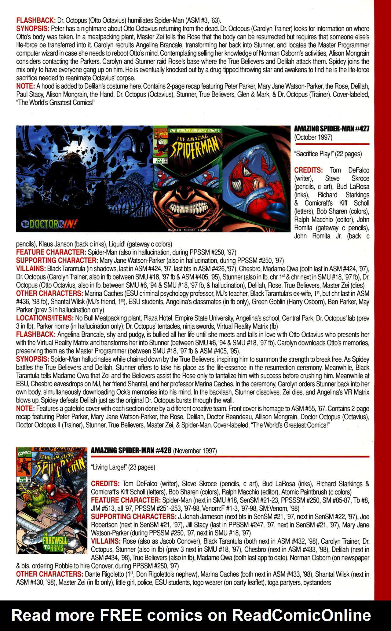 Read online Official Index to the Marvel Universe comic -  Issue #10 - 19