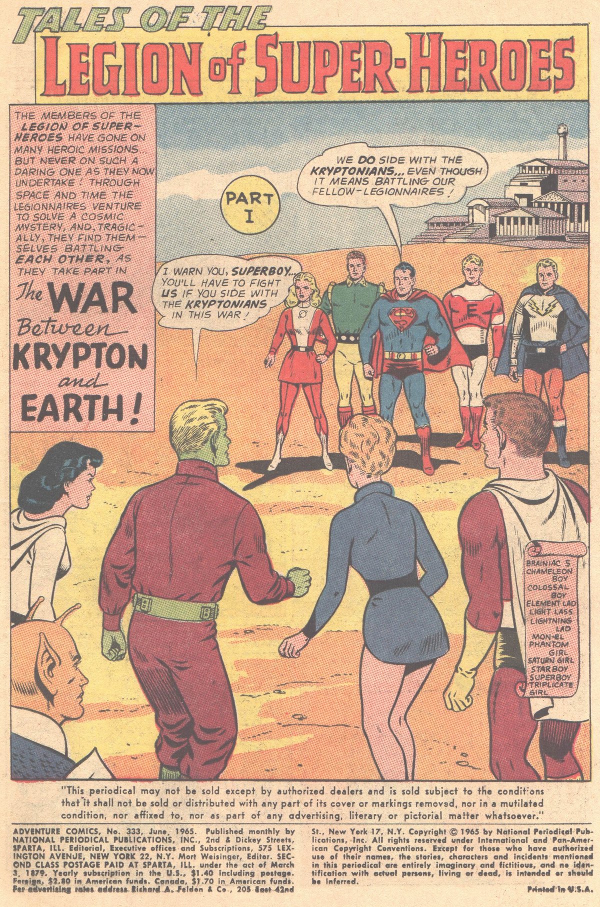 Read online Adventure Comics (1938) comic -  Issue #333 - 2