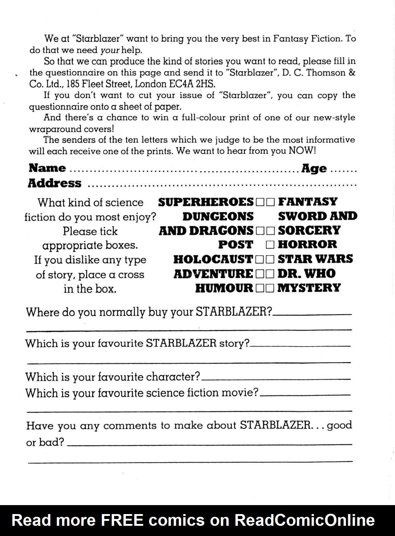 Read online Starblazer comic -  Issue #201 - 68
