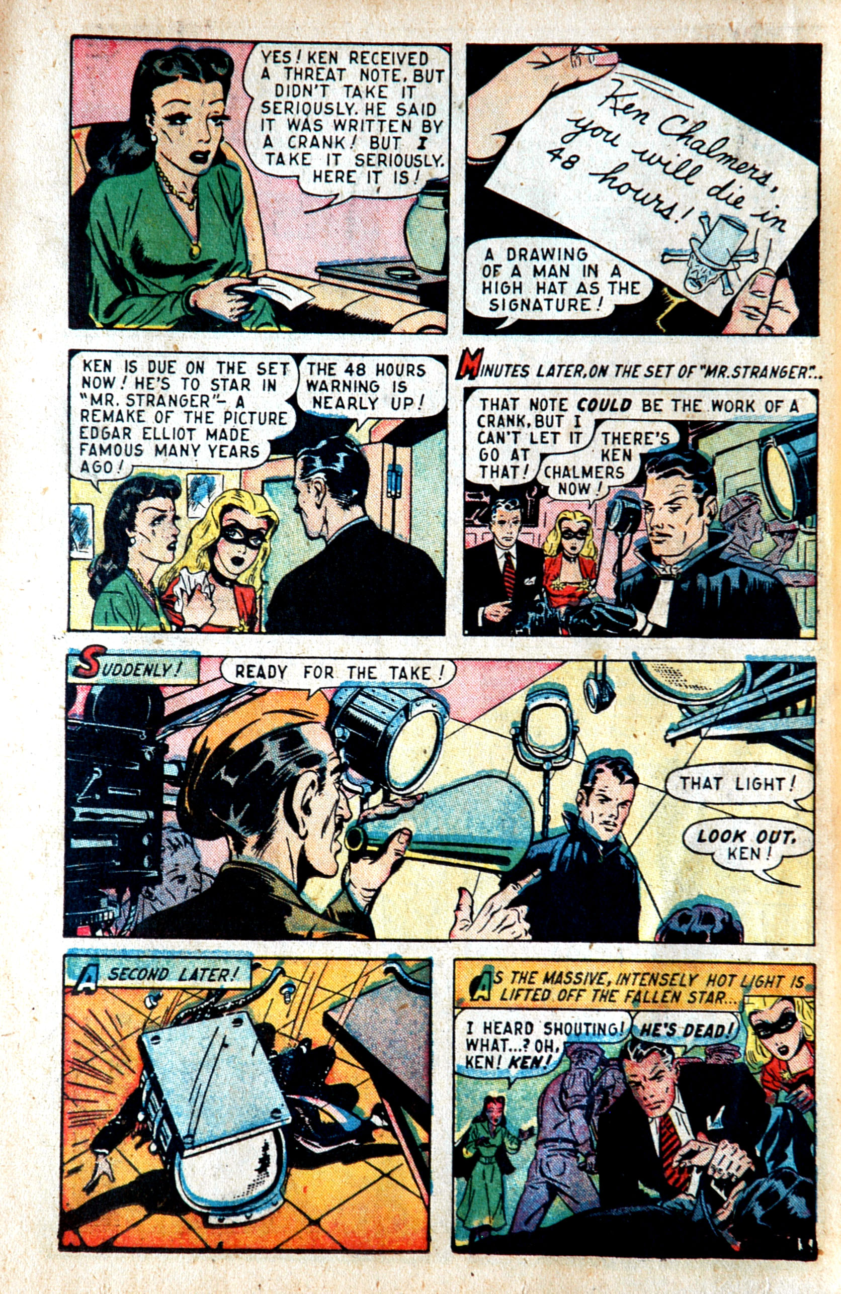 Read online Blonde Phantom Comics comic -  Issue #13 - 14