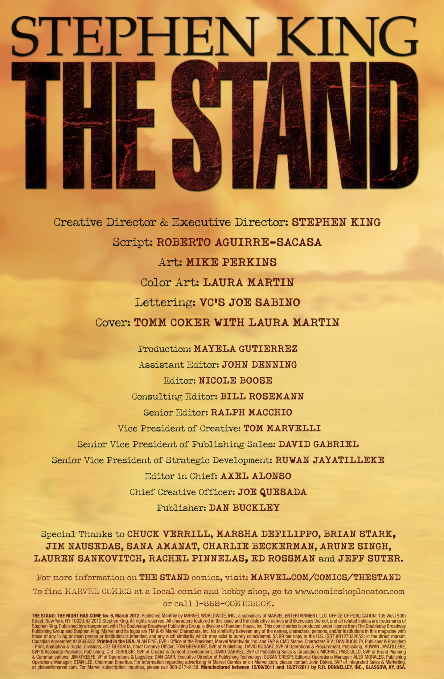 Read online The Stand: The Night Has Come comic -  Issue #6 - 2