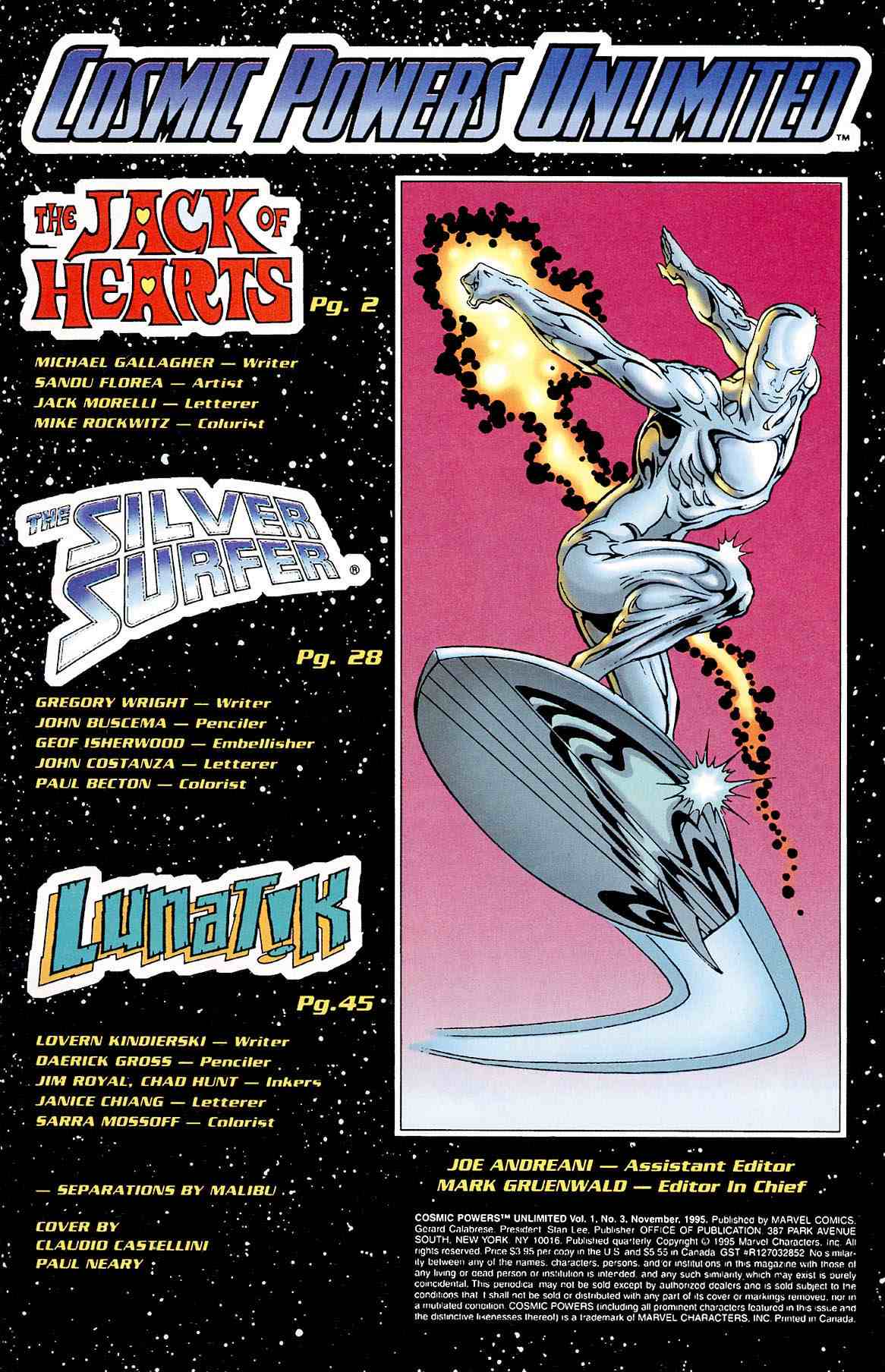 Read online Cosmic Powers Unlimited comic -  Issue #3 - 2