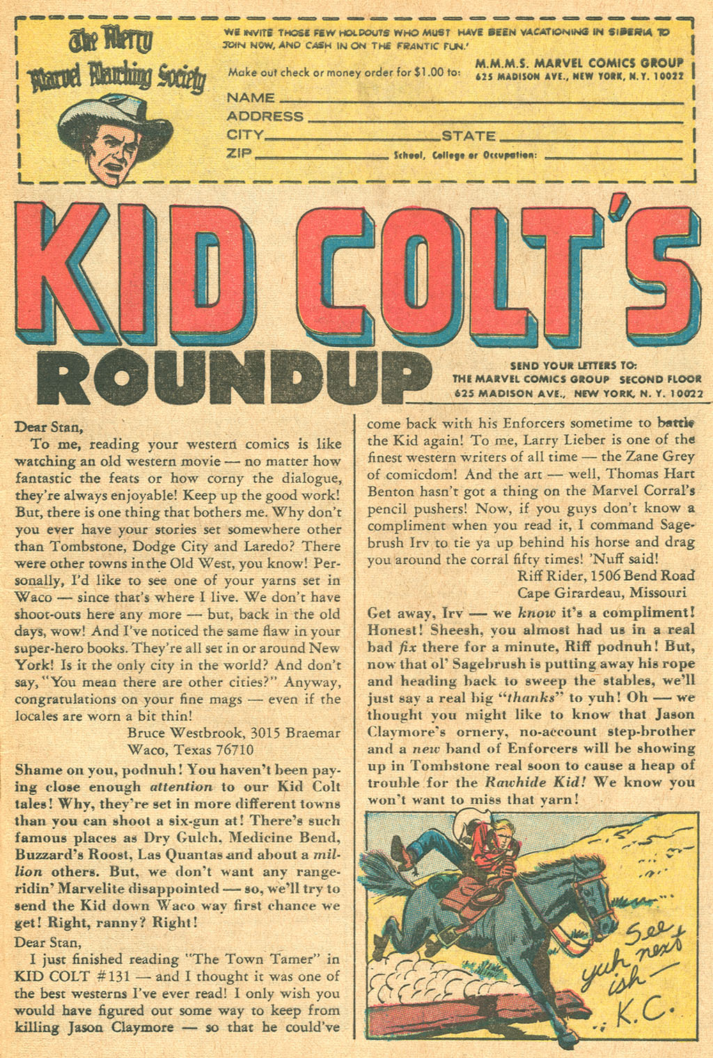 Read online Kid Colt Outlaw comic -  Issue #134 - 33
