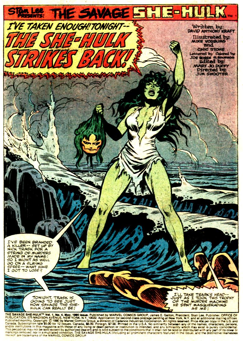 Read online The Savage She-Hulk comic -  Issue #4 - 2