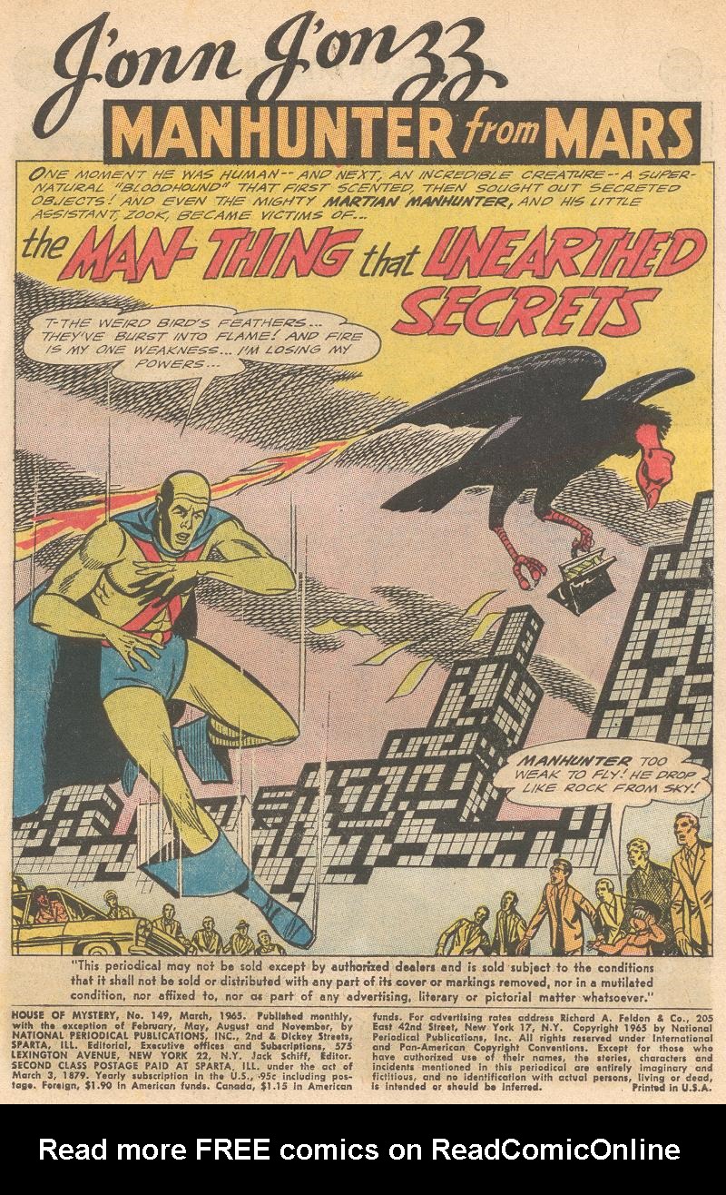 Read online House of Mystery (1951) comic -  Issue #149 - 3