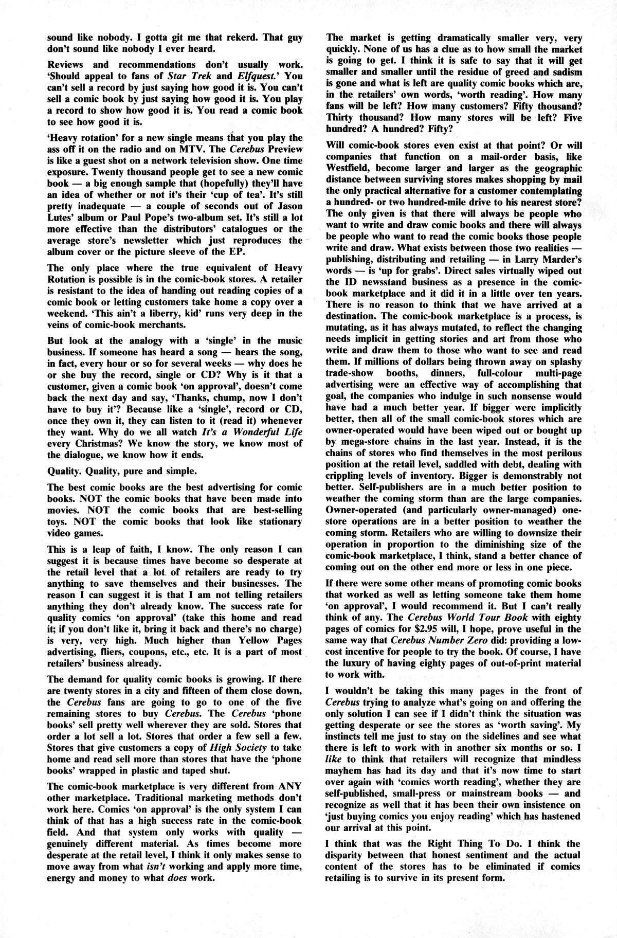 Cerebus Issue #191 #190 - English 4