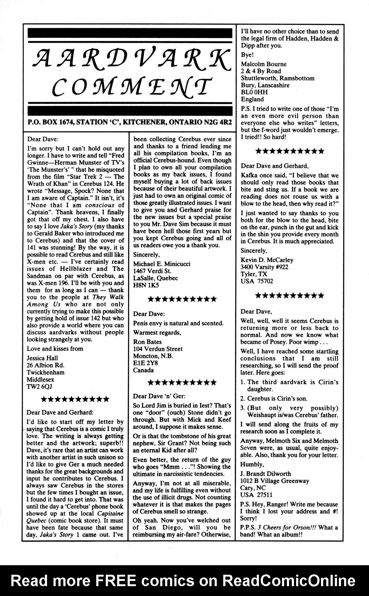 Read online Cerebus comic -  Issue #149 - 27