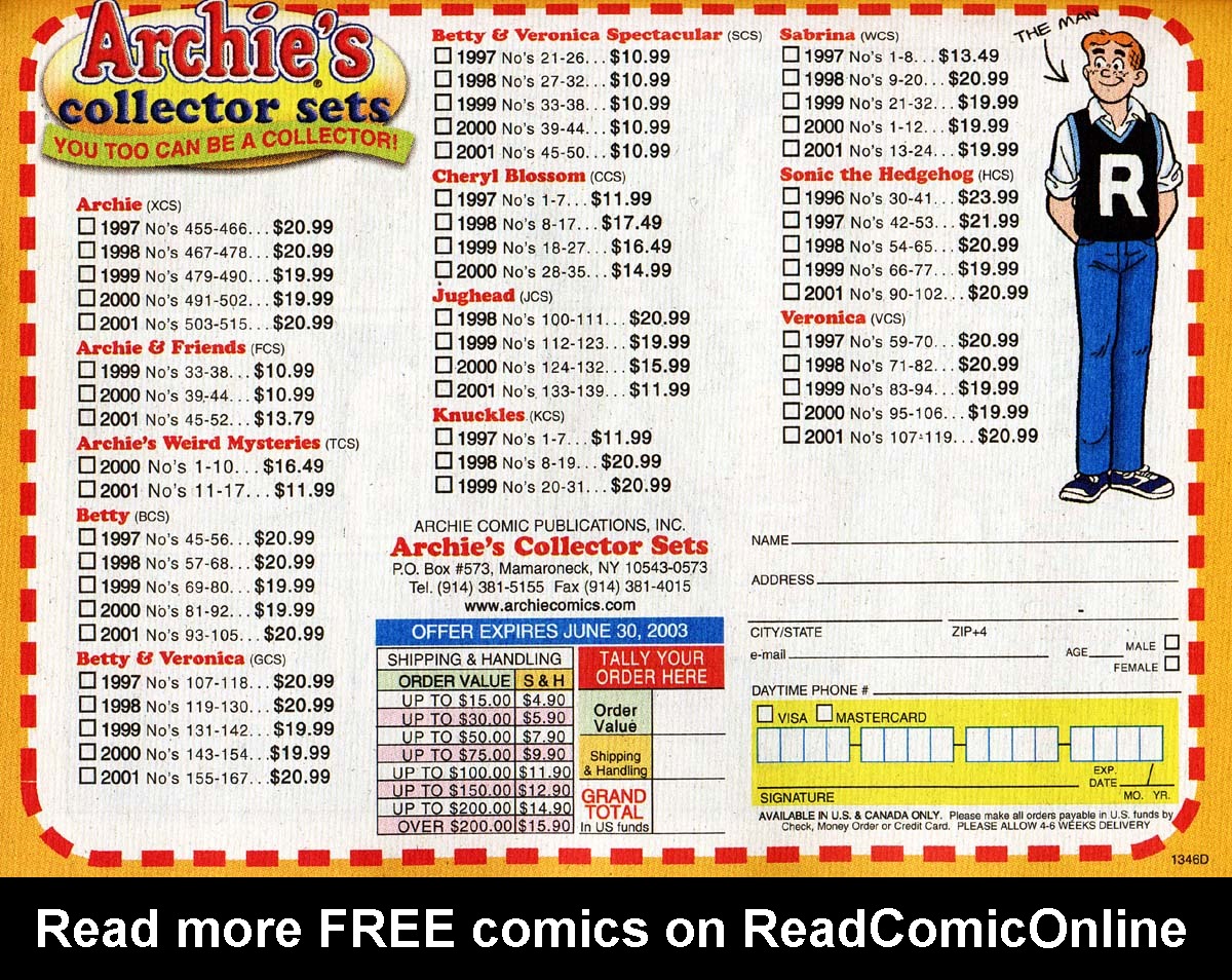 Read online Jughead's Double Digest Magazine comic -  Issue #93 - 141