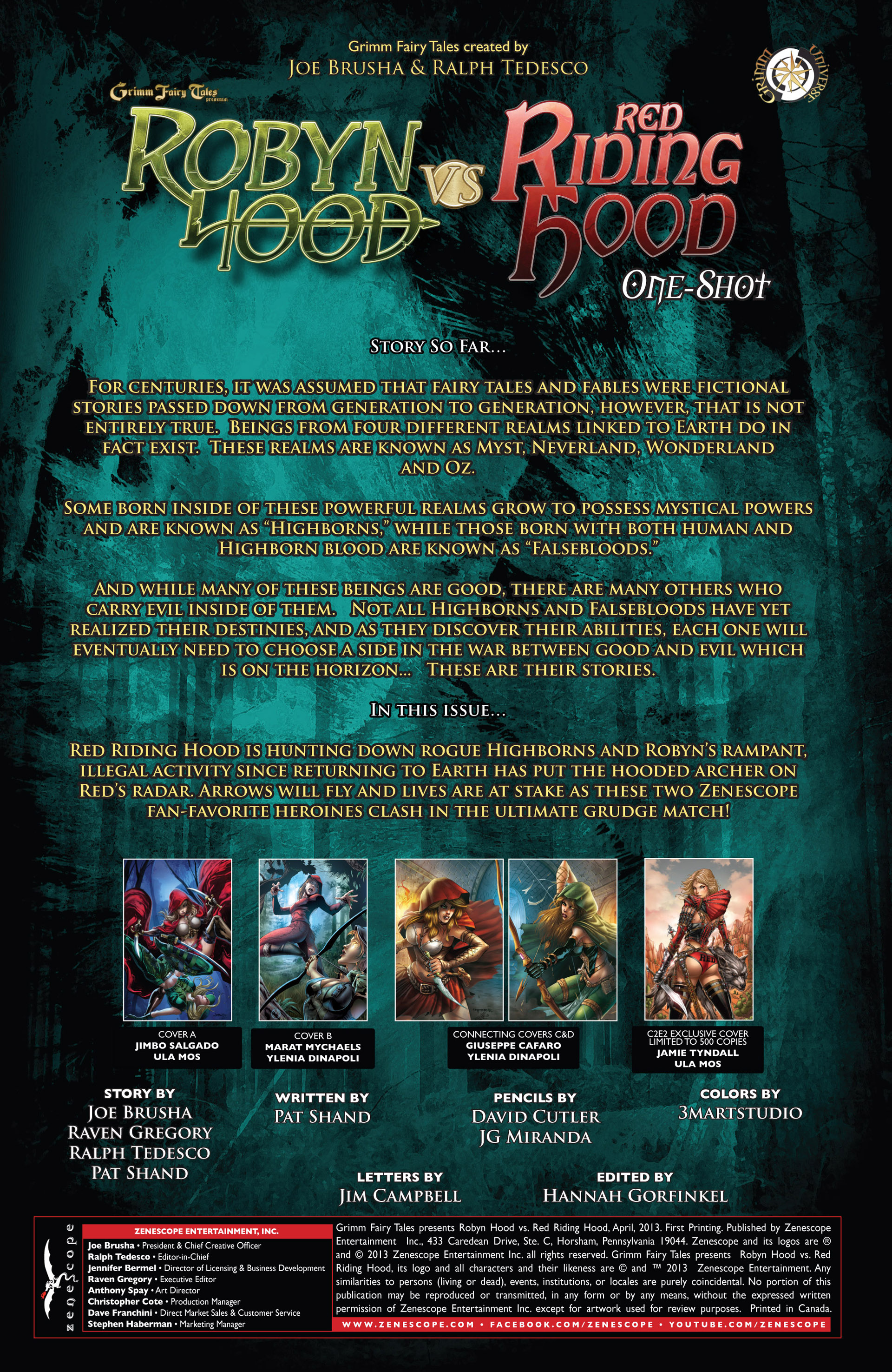 Read online Grimm Fairy Tales presents Robyn Hood vs. Red Riding Hood comic -  Issue # Full - 2