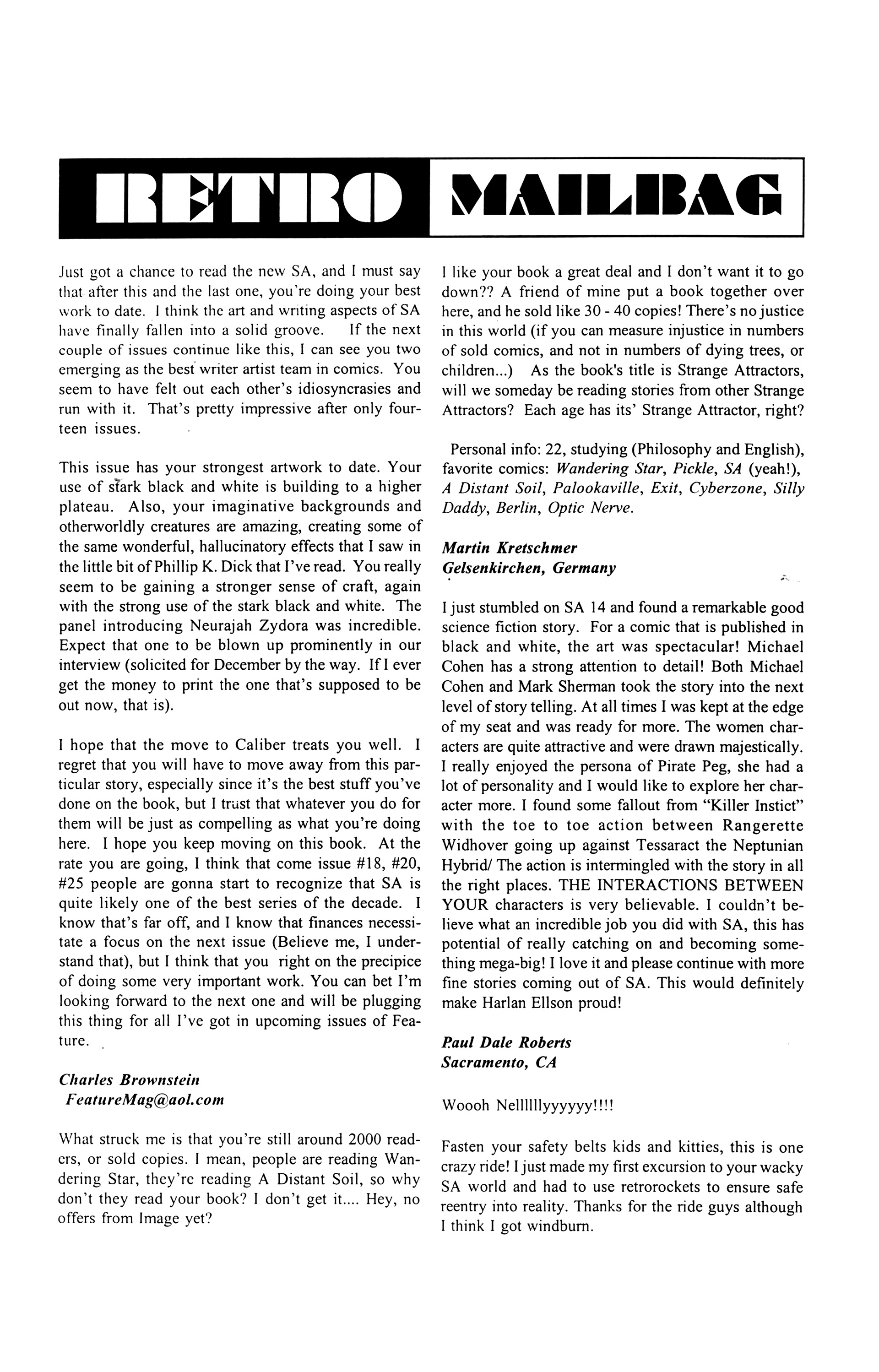 Read online Strange Attractors (1993) comic -  Issue #15 - 24