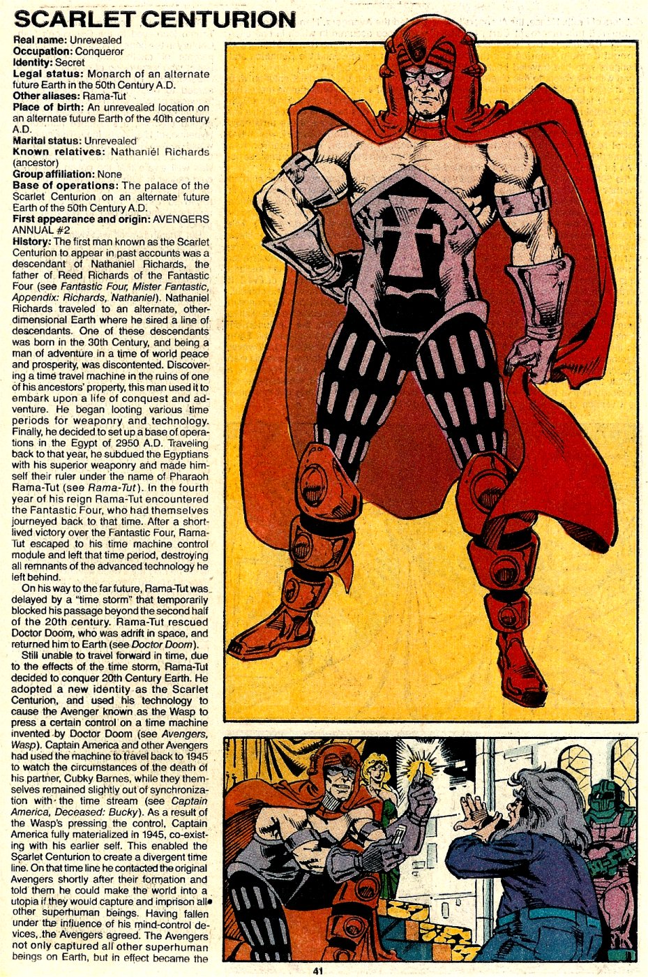 Read online The Official Handbook of the Marvel Universe: Update '89 comic -  Issue #6 - 43