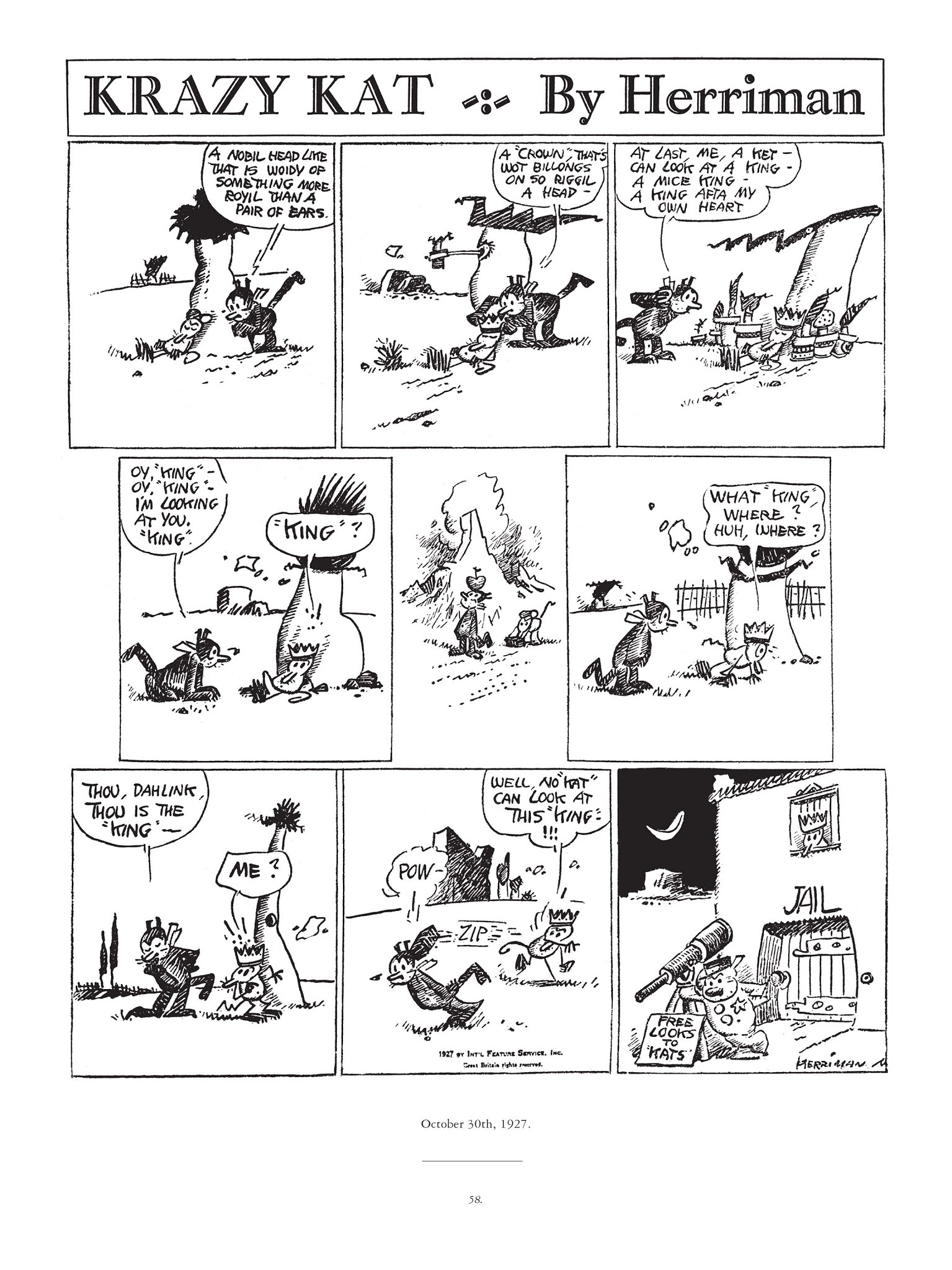 Read online Krazy & Ignatz comic -  Issue # TPB 5 - 58