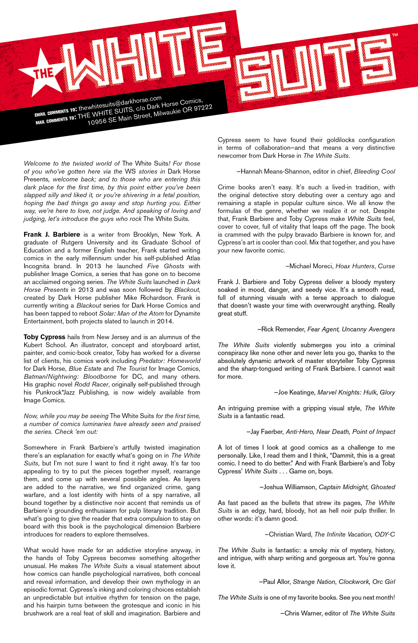 Read online The White Suits comic -  Issue #1 - 24