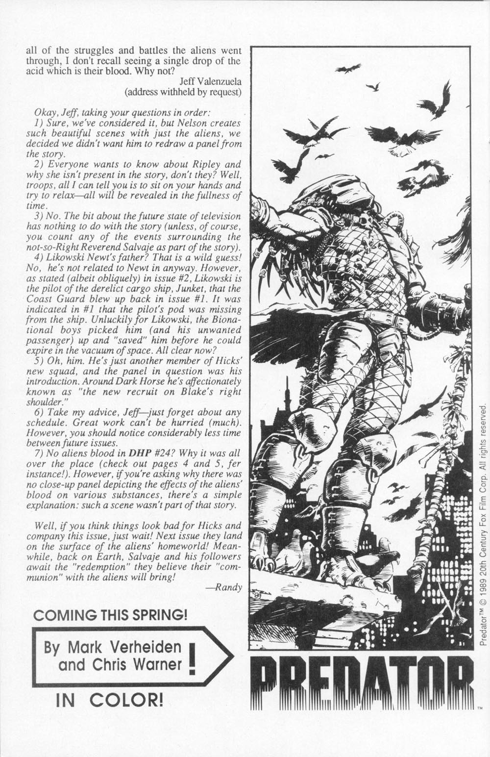Read online Aliens (1988) comic -  Issue #4 - 30