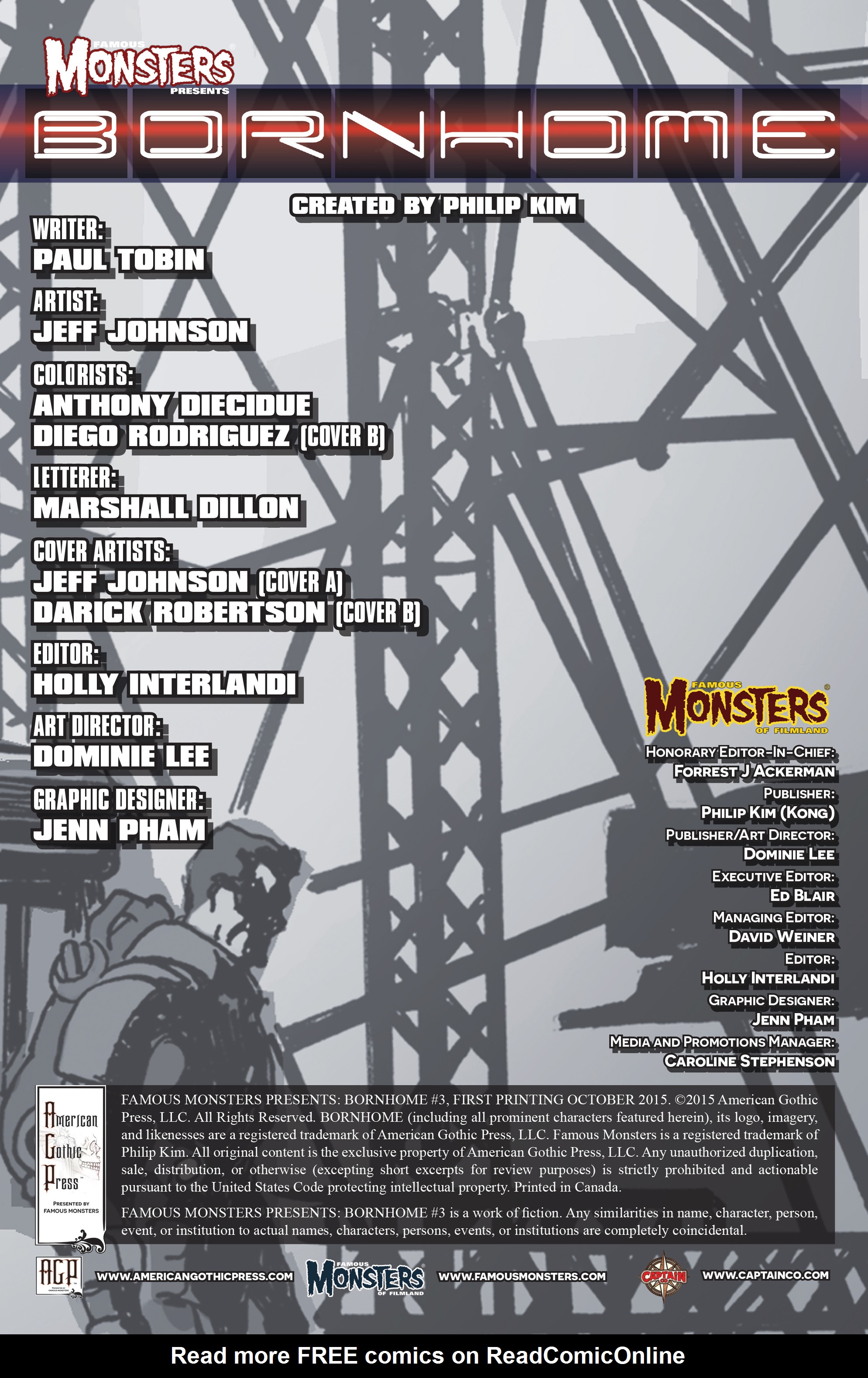 Read online Famous Monsters Presents: Bornhome comic -  Issue #3 - 2