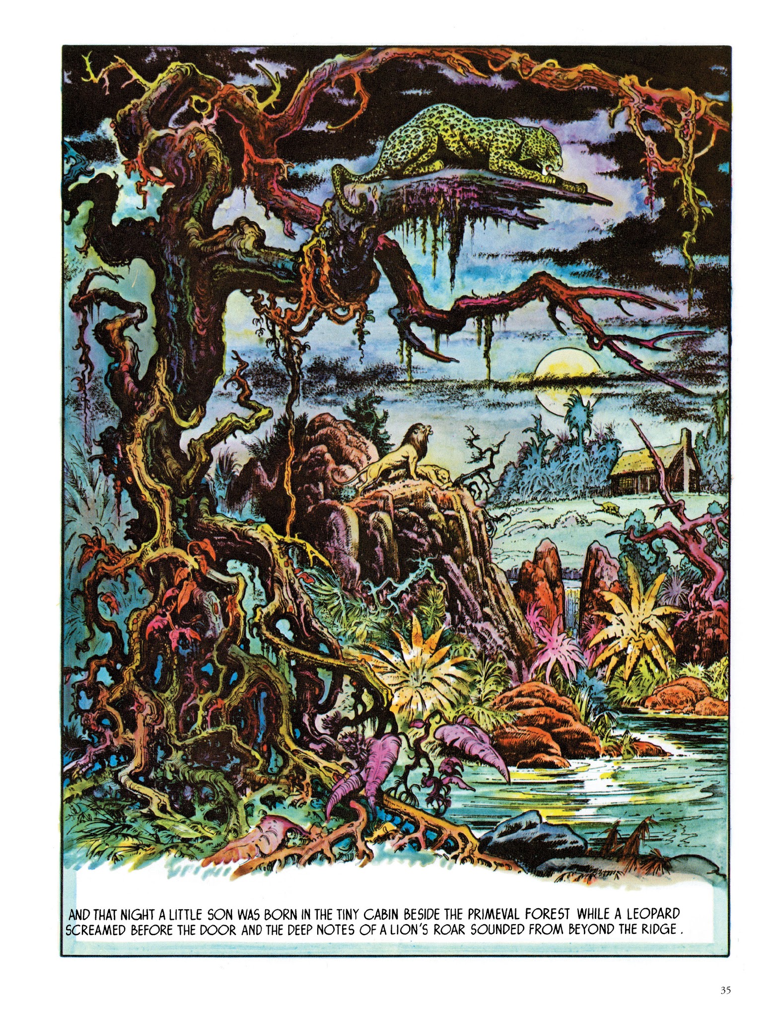Read online Edgar Rice Burroughs' Tarzan: Burne Hogarth's Lord of the Jungle comic -  Issue # TPB - 37