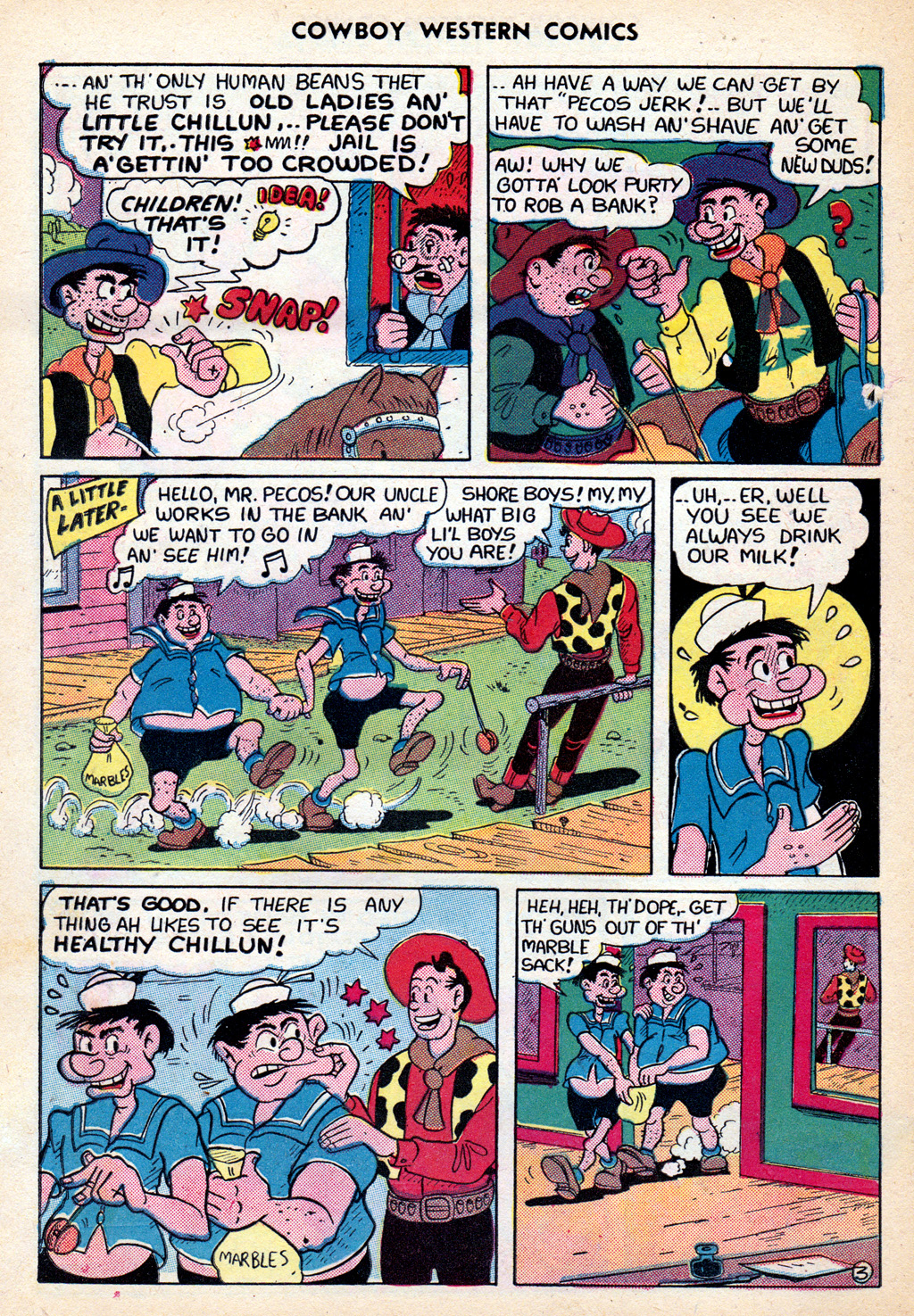 Read online Cowboy Western Comics (1948) comic -  Issue #30 - 24