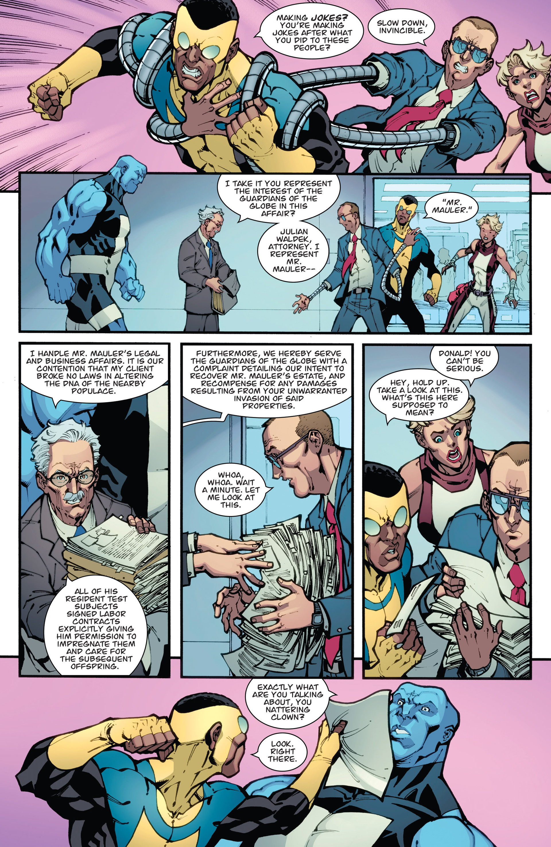 Read online Guarding the Globe (2012) comic -  Issue #5 - 18