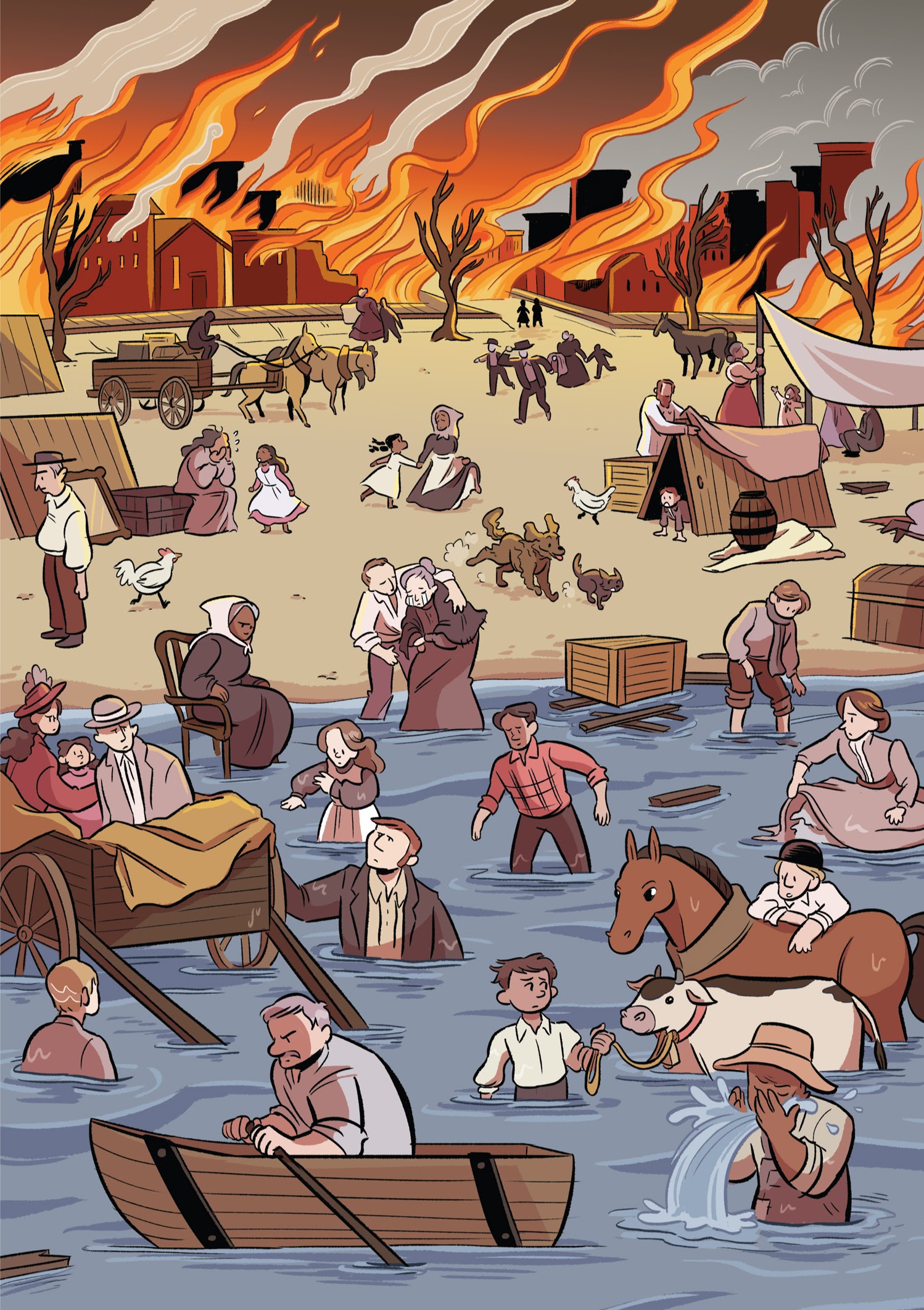 Read online History Comics comic -  Issue # The Great Chicago Fire: Rising From the Ashes - 70