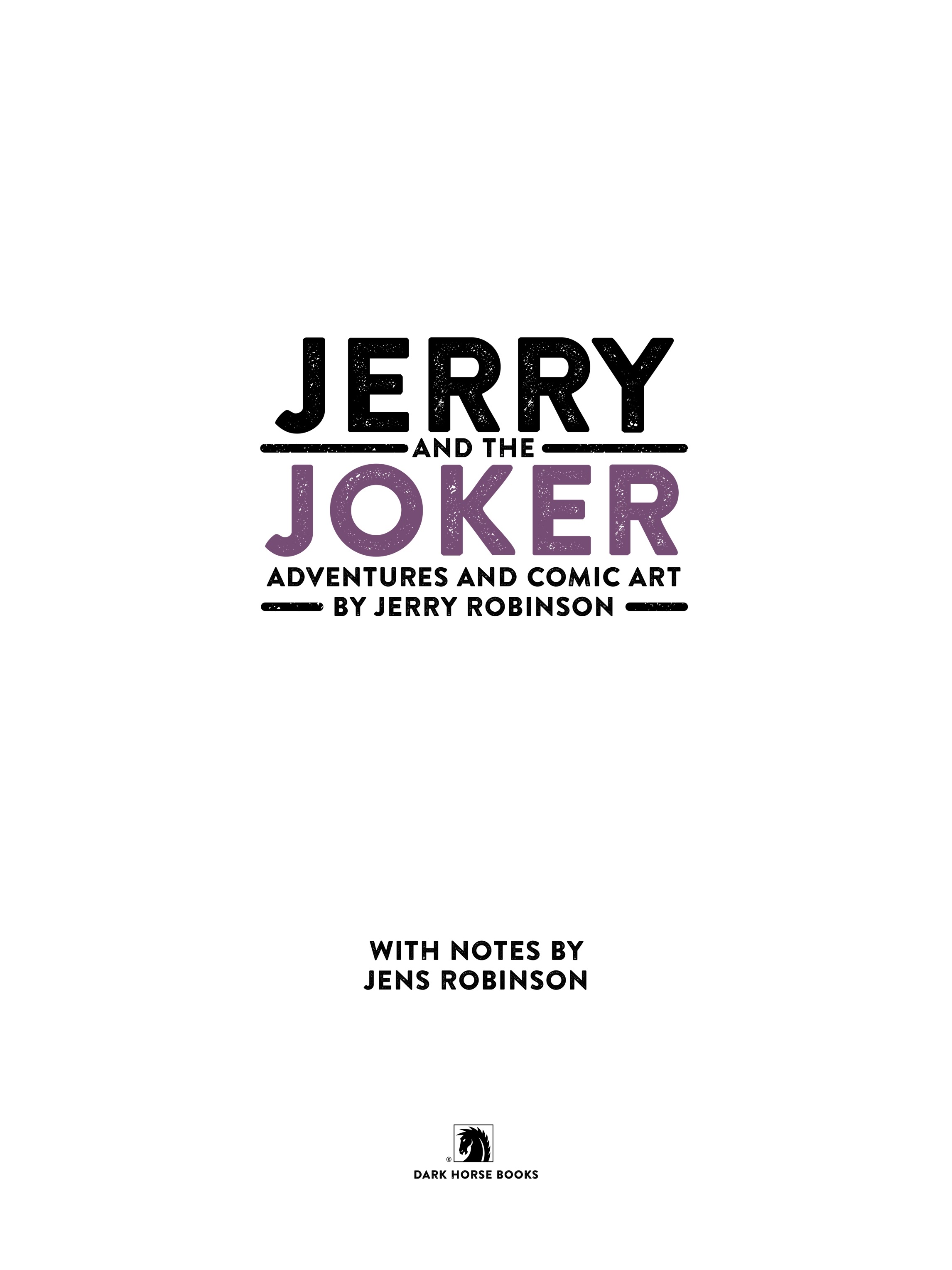 Read online Jerry and the Joker: Adventures and Comic Art comic -  Issue # TPB (Part 1) - 5