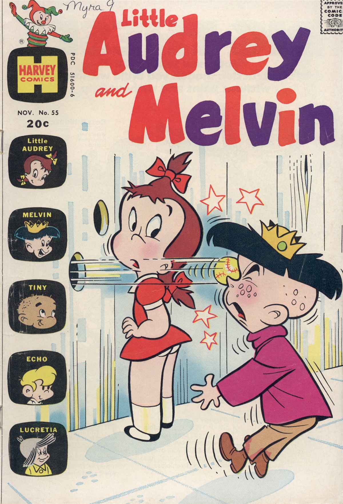 Read online Little Audrey And Melvin comic -  Issue #55 - 1