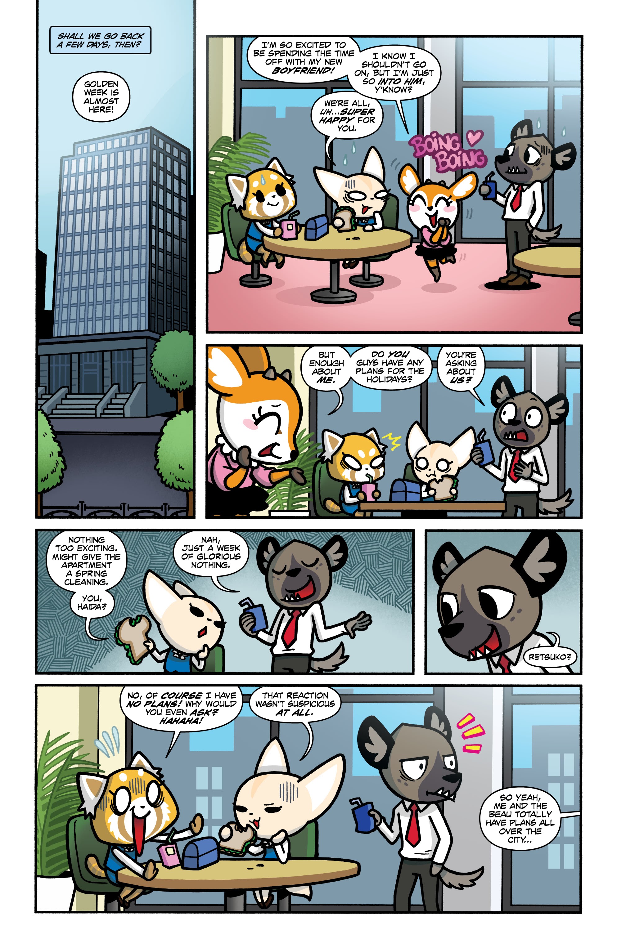 Read online Aggretsuko: Out of Office comic -  Issue #1 - 4
