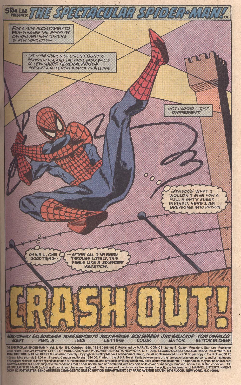 Read online The Spectacular Spider-Man (1976) comic -  Issue #155 - 2