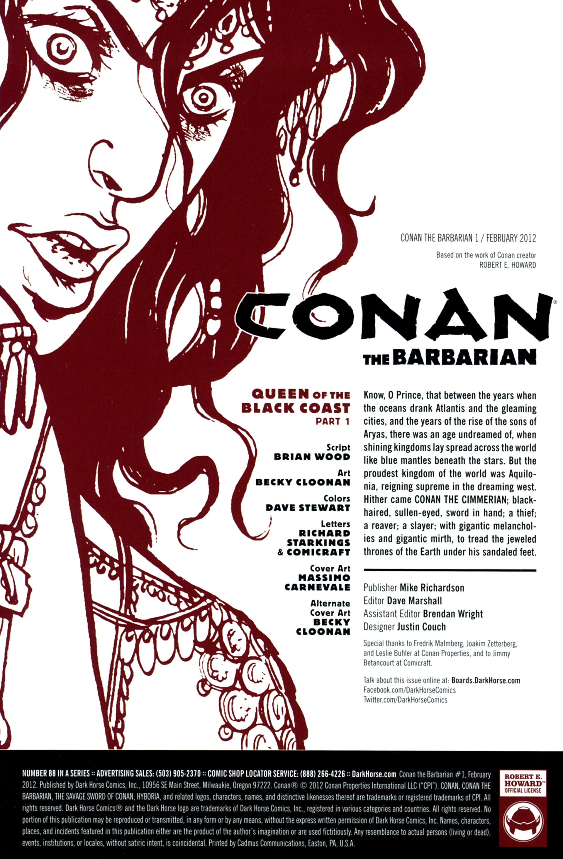 Read online Conan the Barbarian (2012) comic -  Issue #1 - 2