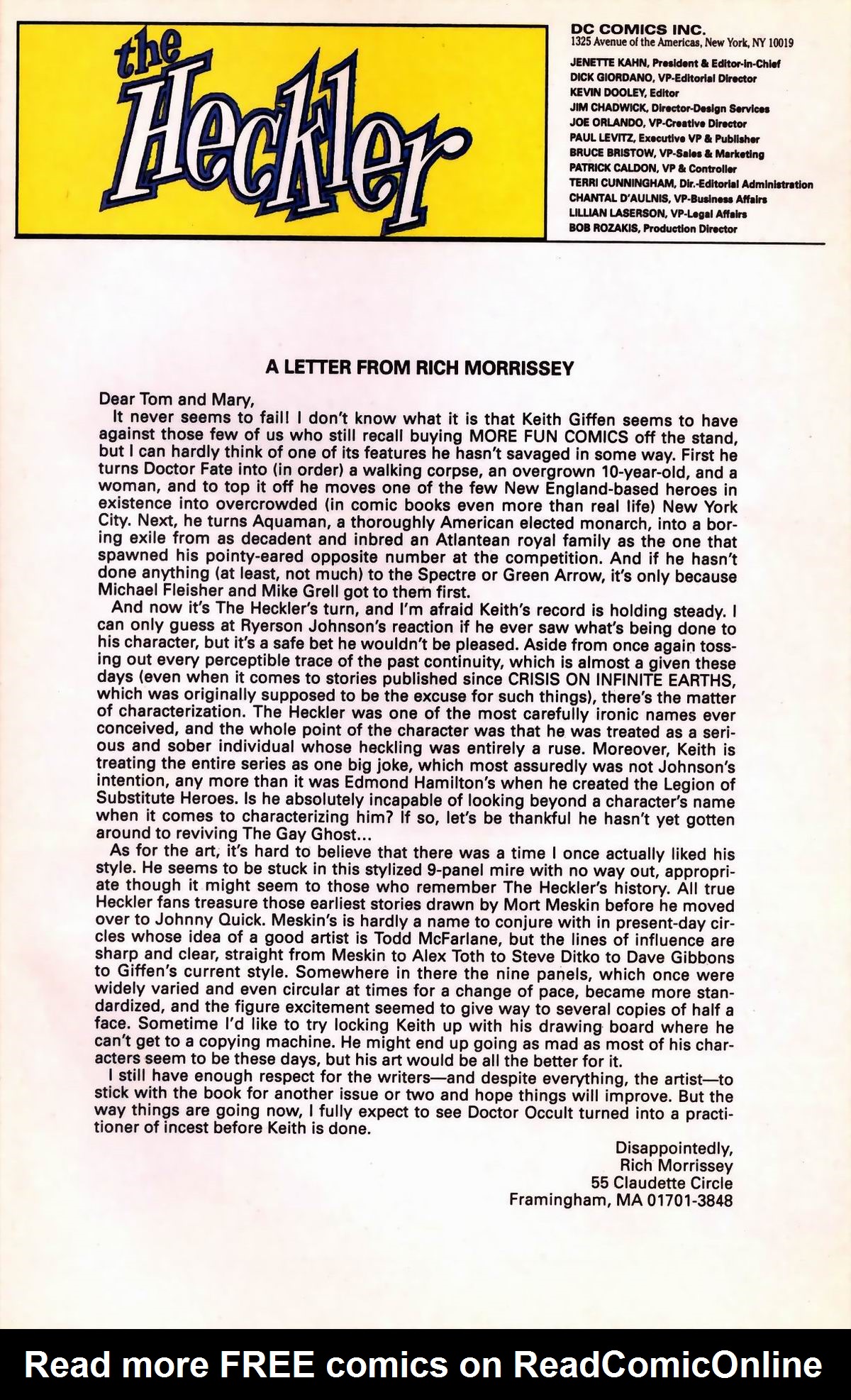 Read online Heckler comic -  Issue #3 - 33