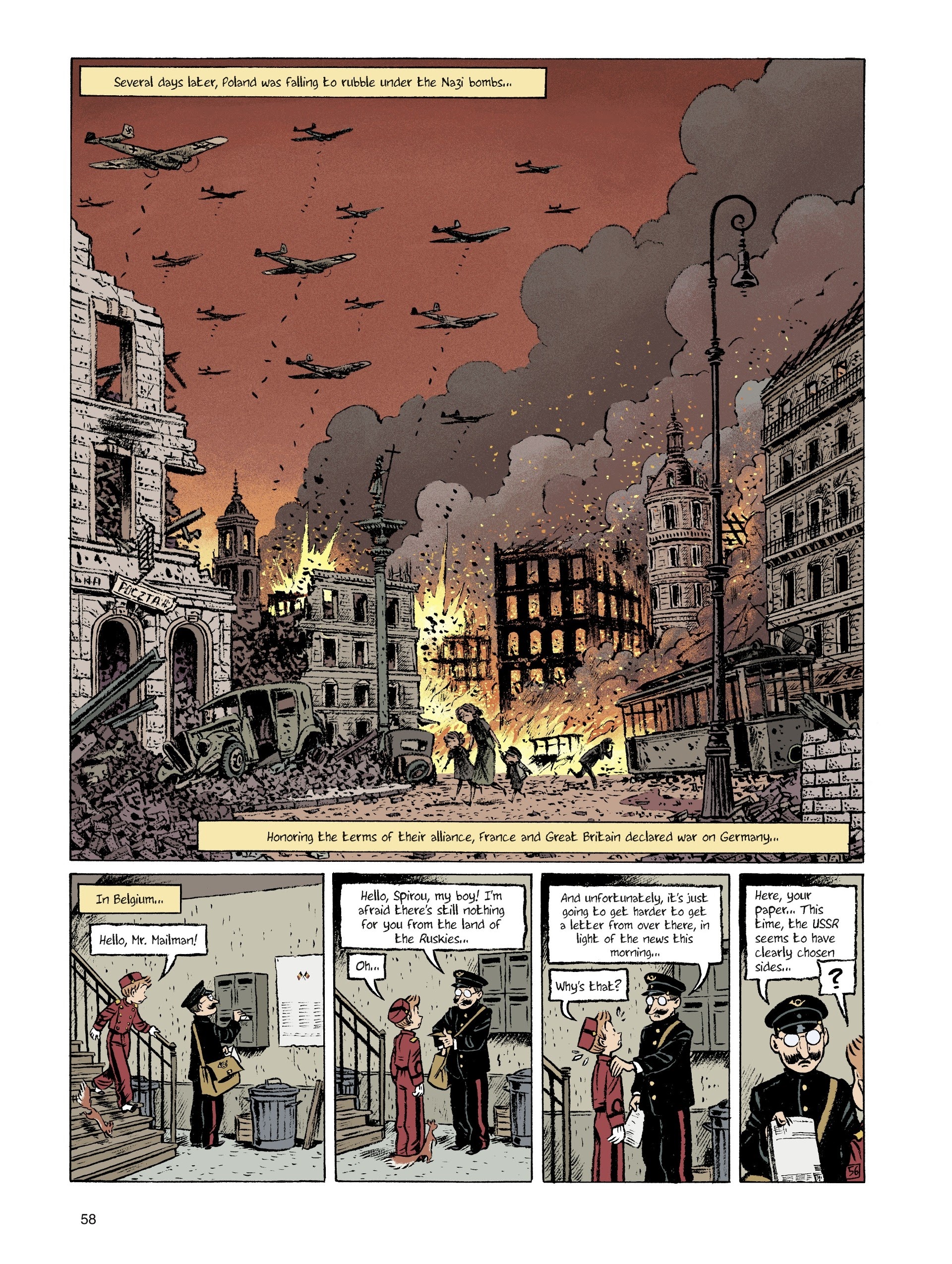 Read online Spirou: The Diary of a Naive Young Man comic -  Issue # TPB - 58