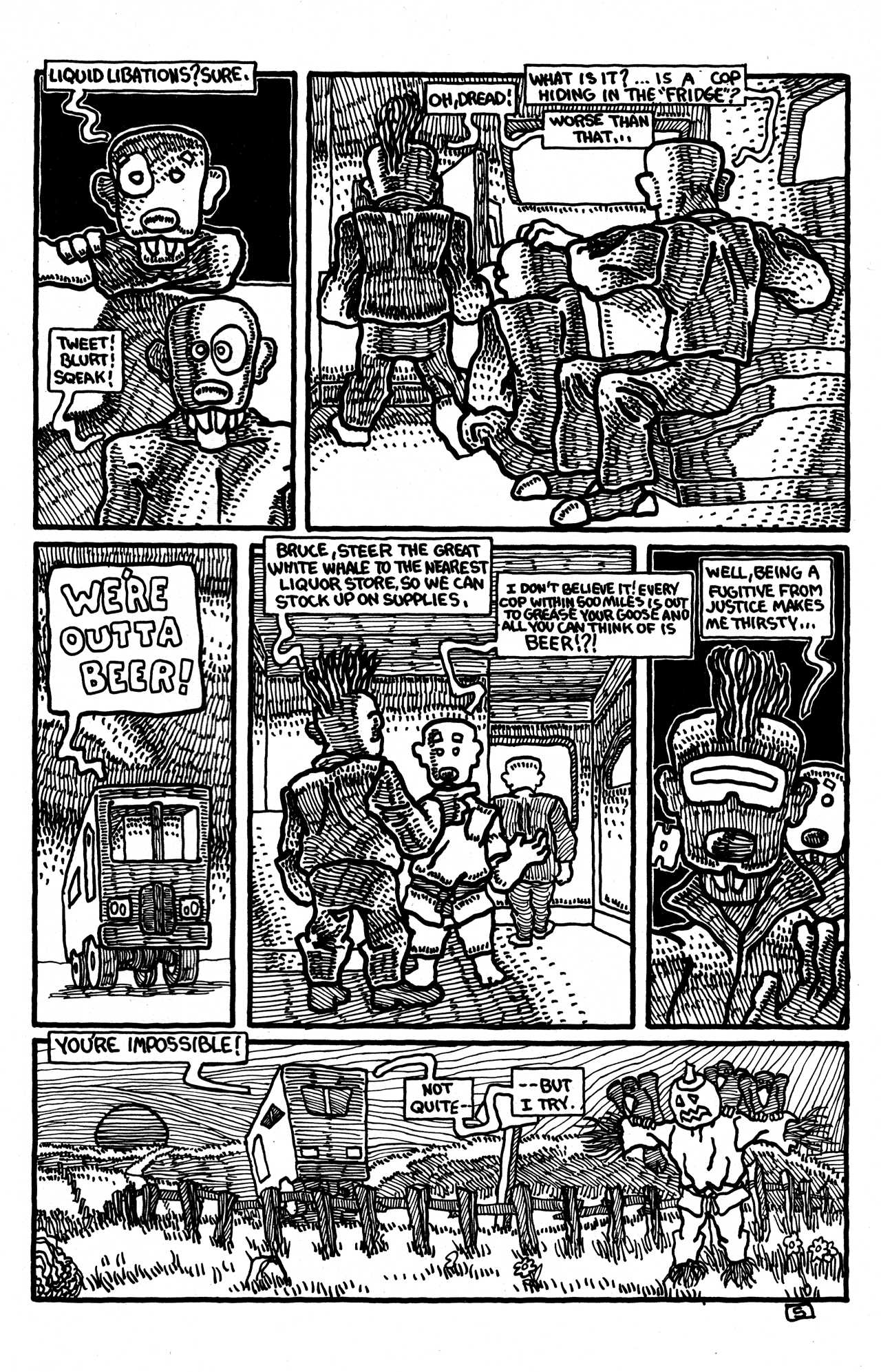 Read online Adolescent Radioactive Black Belt Hamsters comic -  Issue #4 - 7