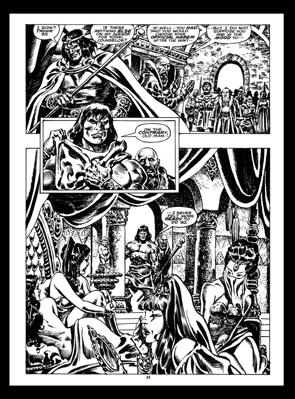 Read online The Savage Sword Of Conan comic -  Issue #214 - 35