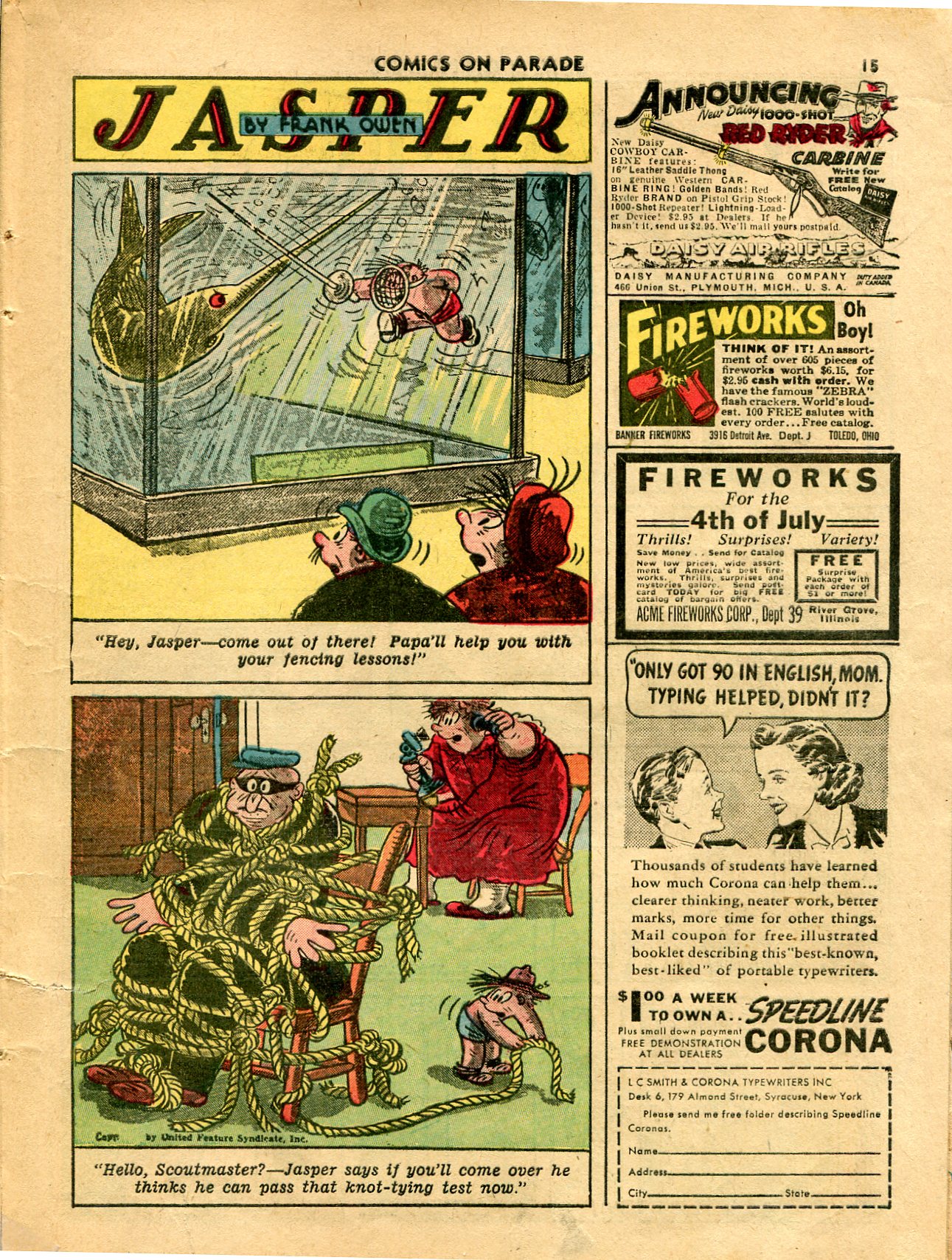 Read online Comics on Parade comic -  Issue #27 - 15