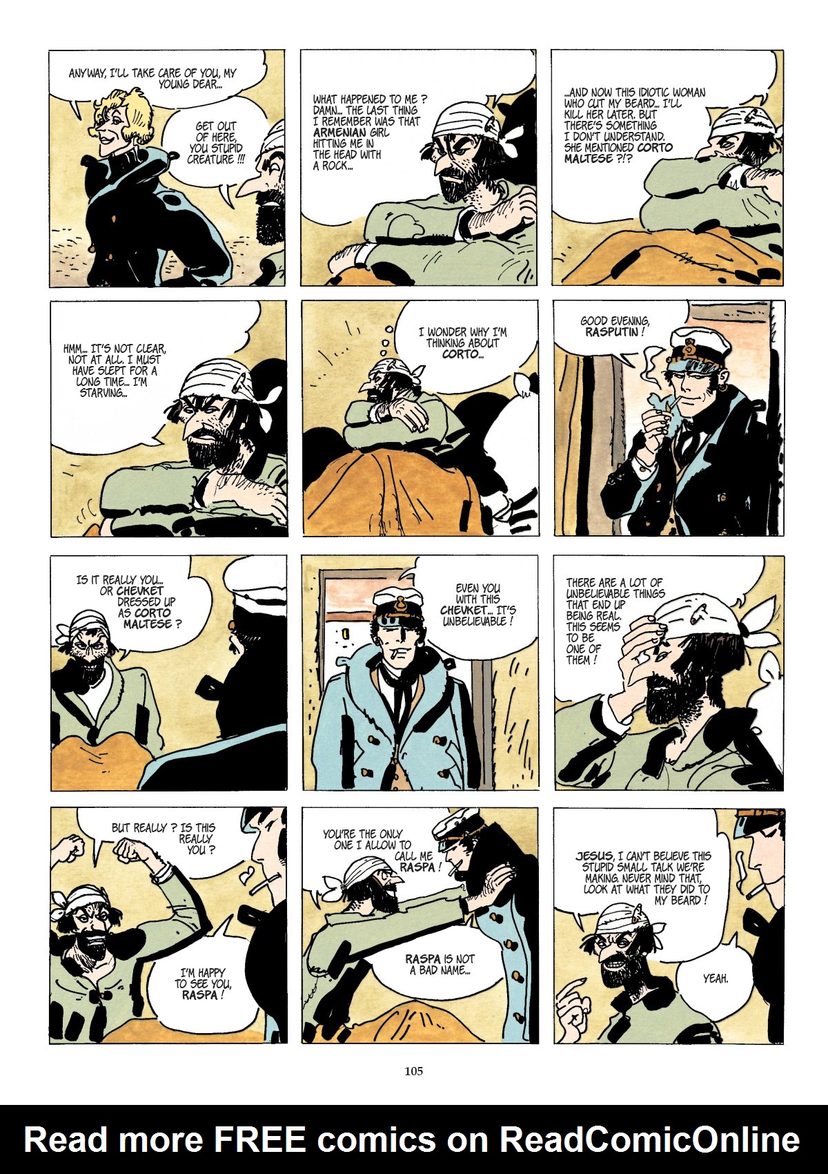 Read online Corto Maltese comic -  Issue # TPB 11 - 108