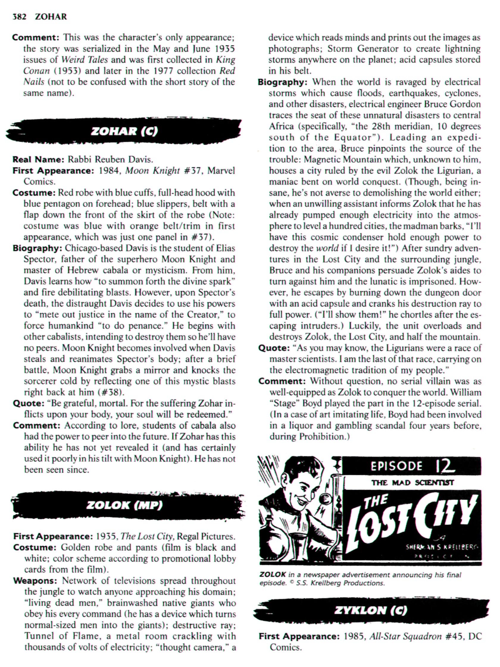 Read online The Encyclopedia of Super Villains comic -  Issue # TPB (Part 2) - 173