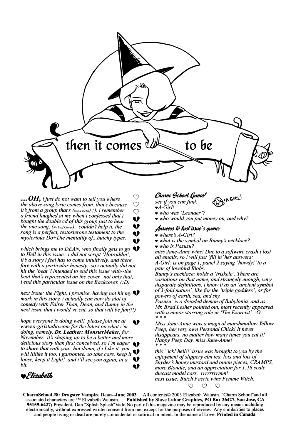 Read online Charm School: Magical Witch Girl Bunny comic -  Issue #8 - 2