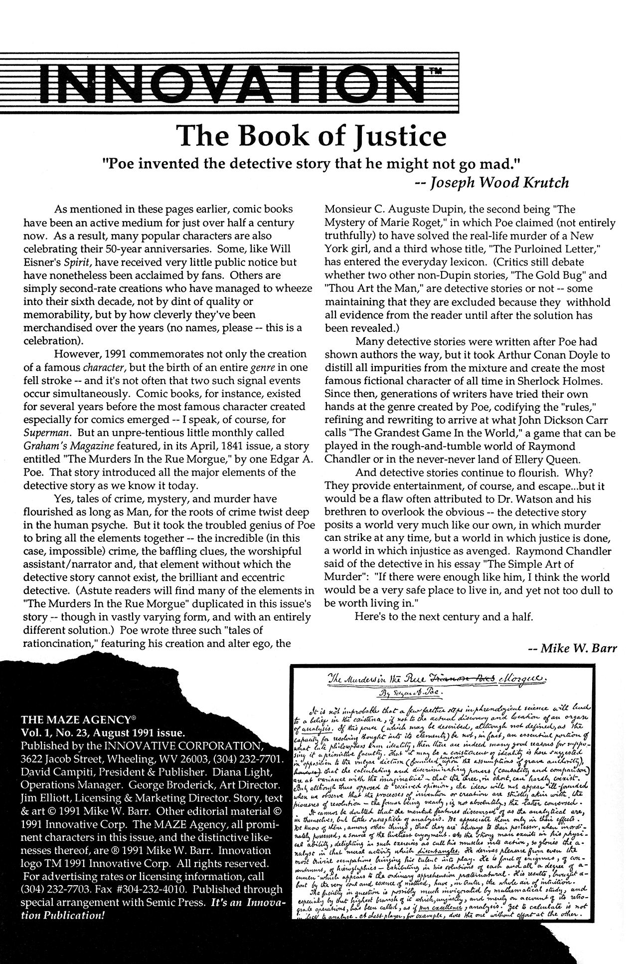 Read online Maze Agency (1989) comic -  Issue #23 - 2
