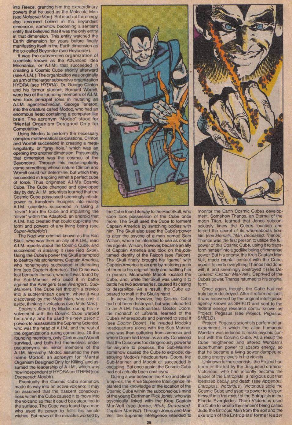 Read online The Official Handbook of the Marvel Universe: Update '89 comic -  Issue #4 - 28