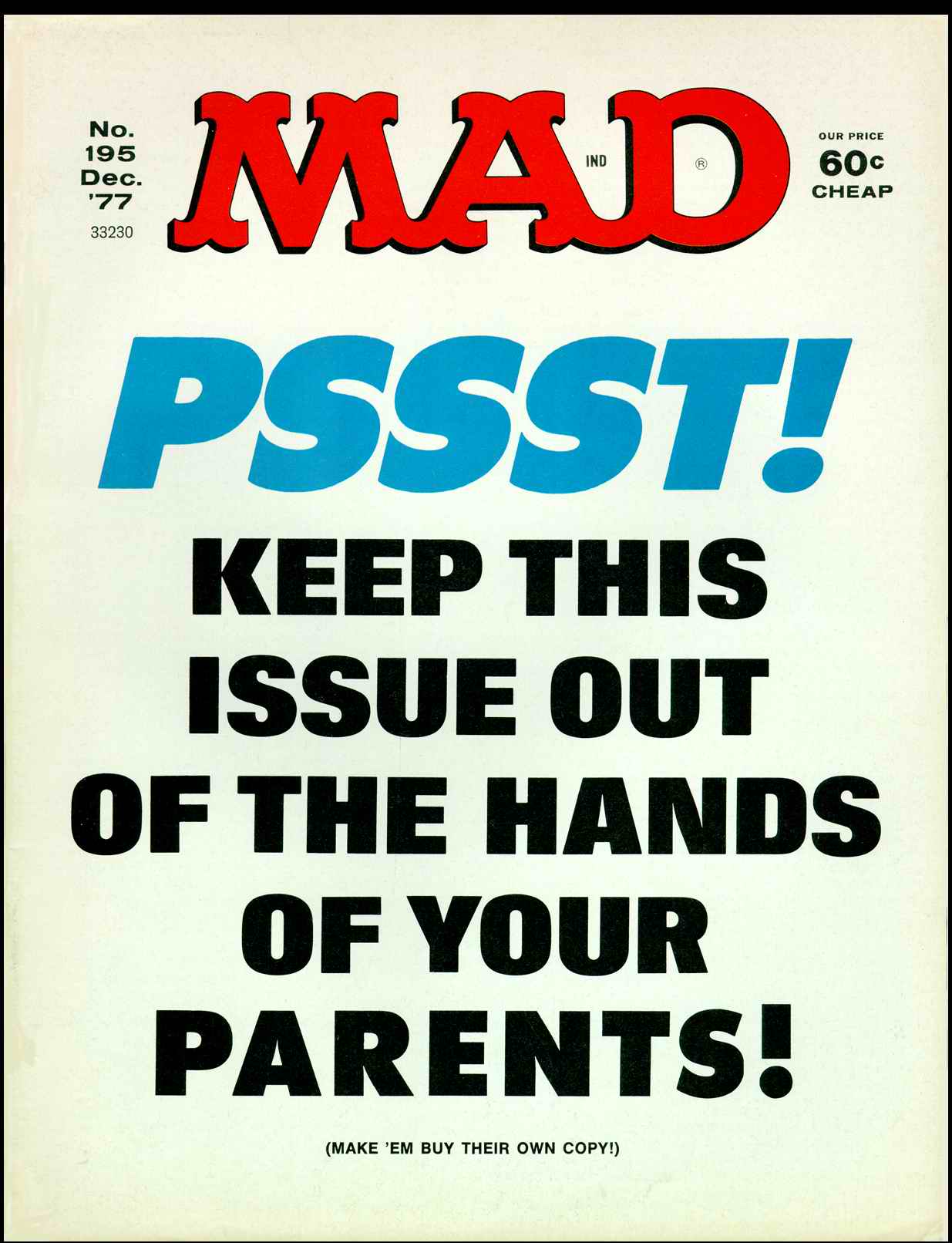 Read online MAD comic -  Issue #195 - 1