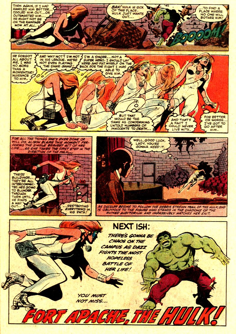 Read online Dazzler (1981) comic -  Issue #6 - 22