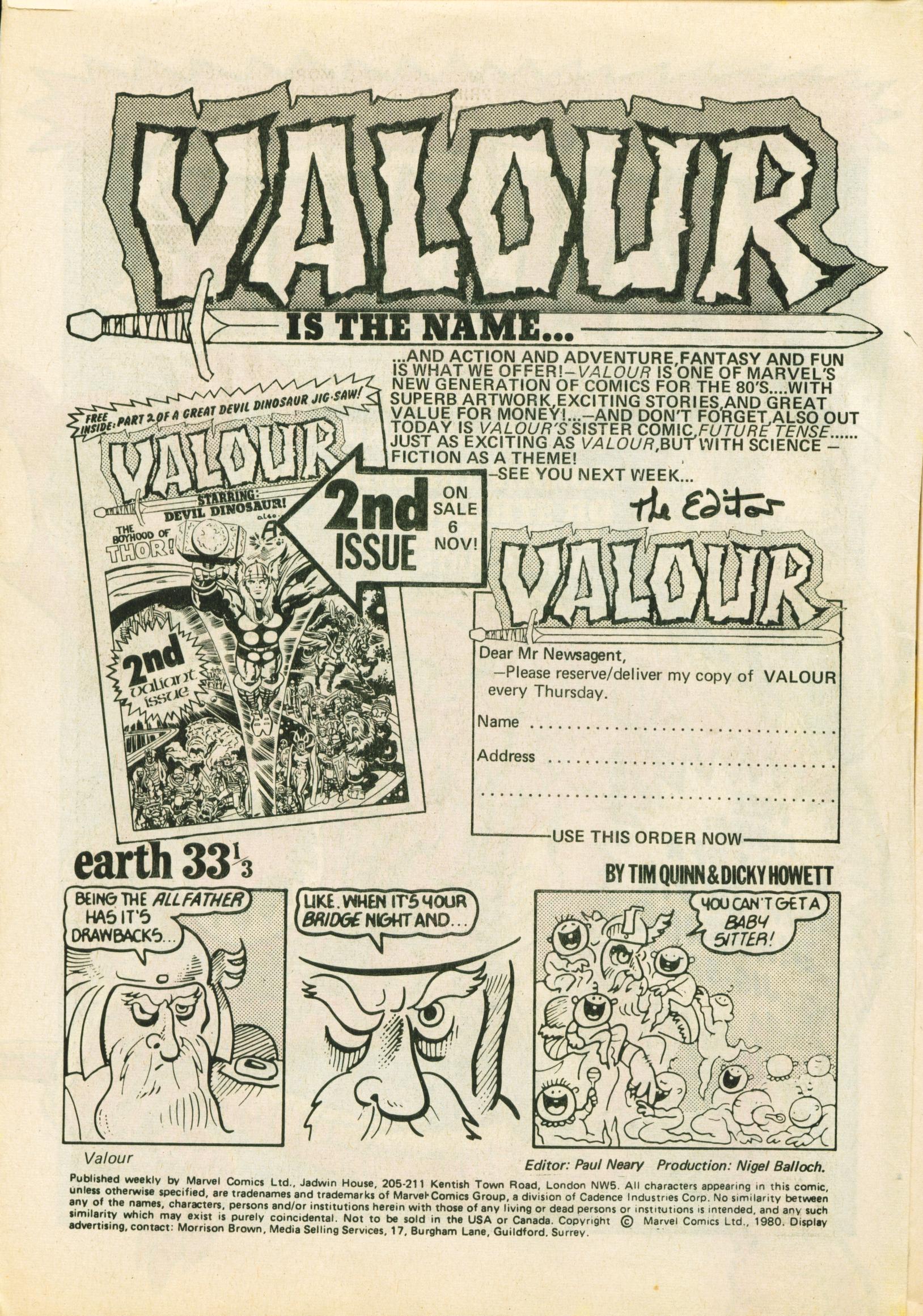 Read online Valour comic -  Issue #1 - 2