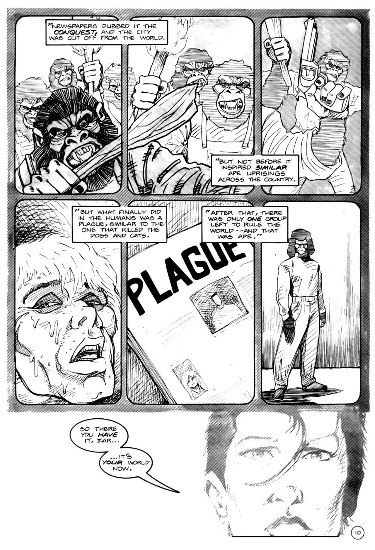 Read online Planet of the Apes (1990) comic -  Issue #17 - 13