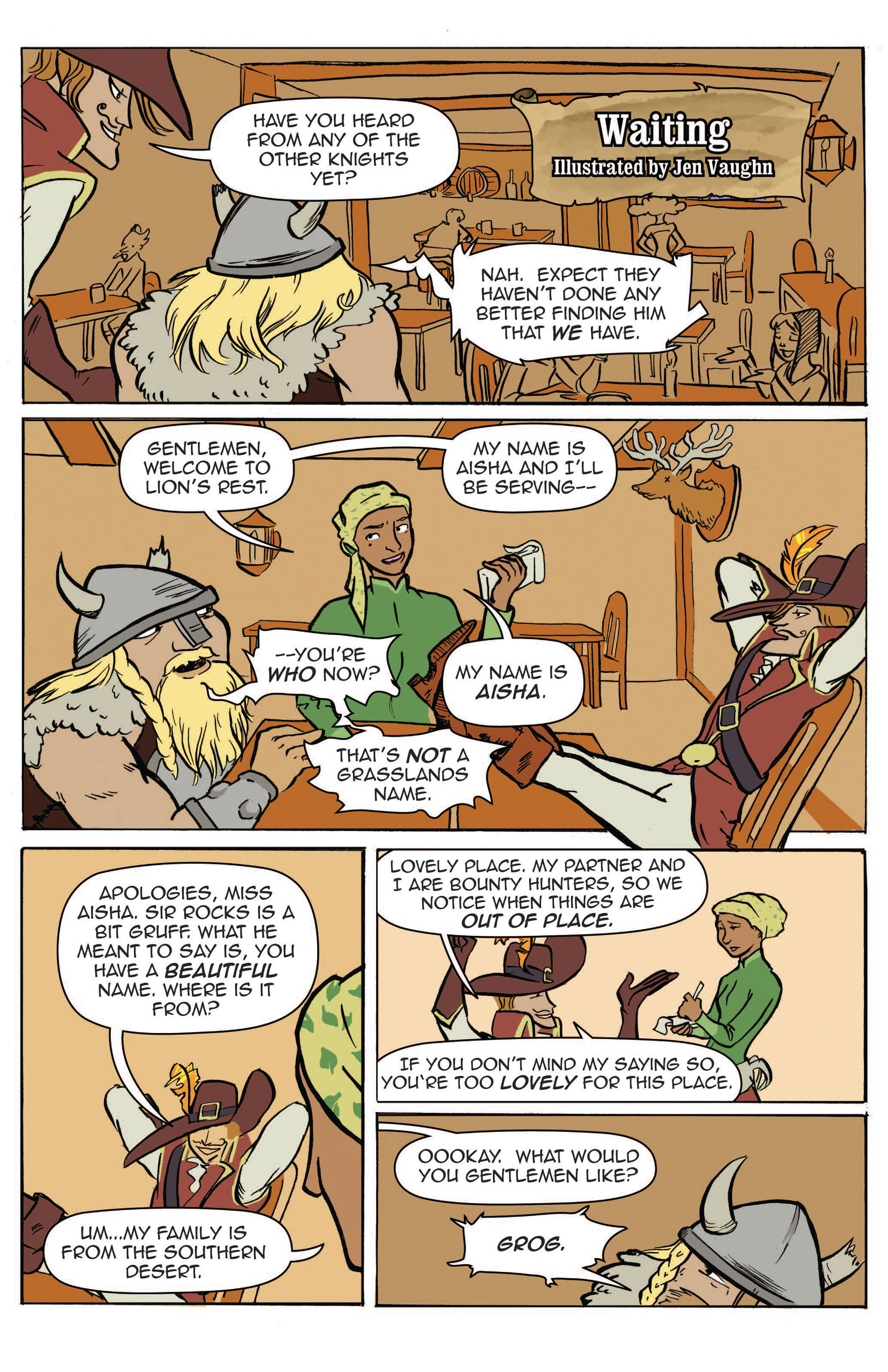 Read online Princeless Vol 2 comic -  Issue # _Special - Waiting - 3