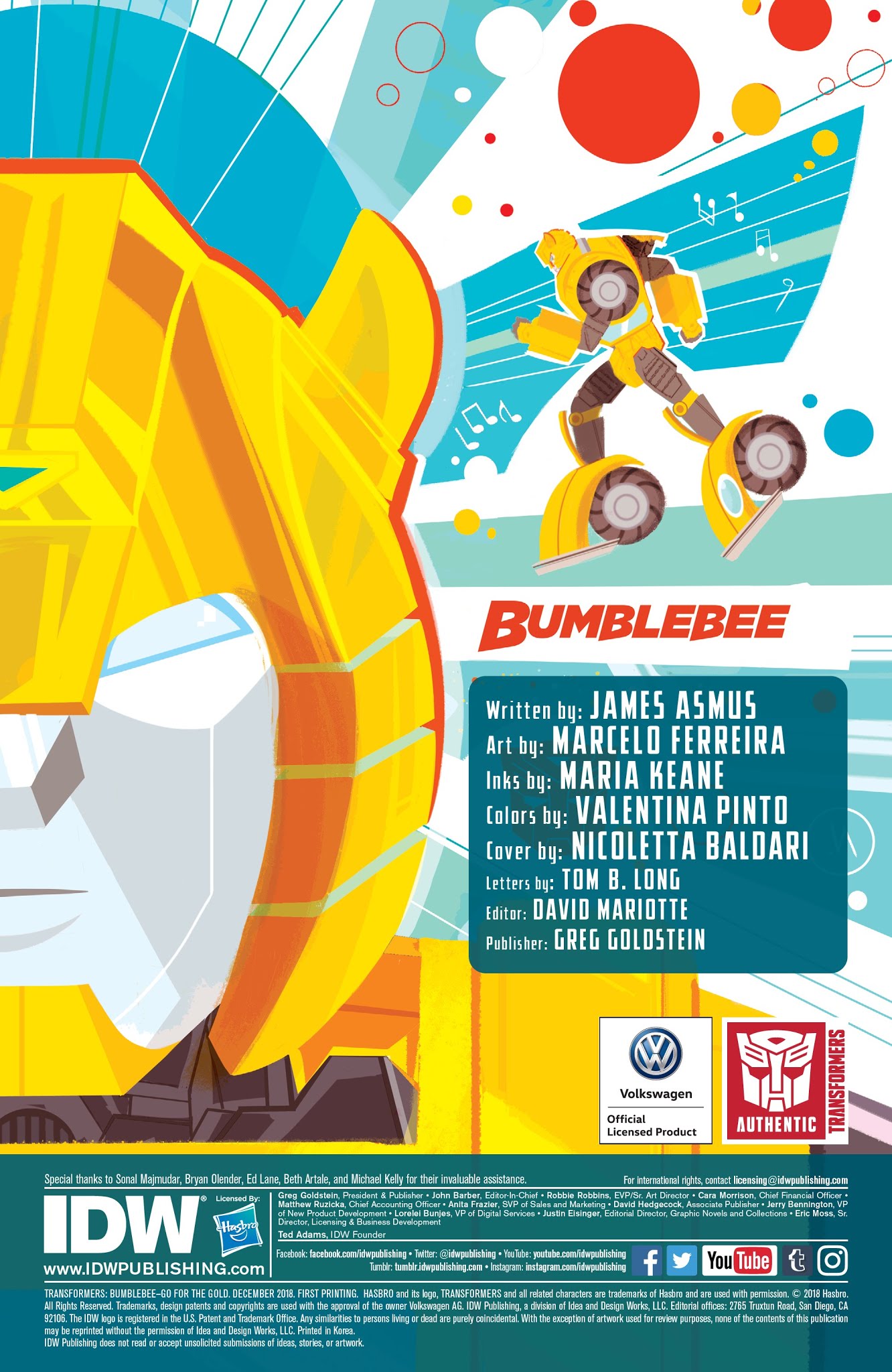 Read online Transformers: Bumblebee-Go For the Gold comic -  Issue # Full - 2