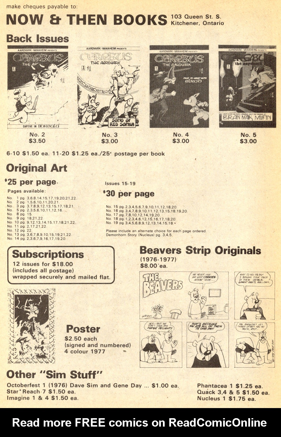 Read online Cerebus comic -  Issue #22 - 25