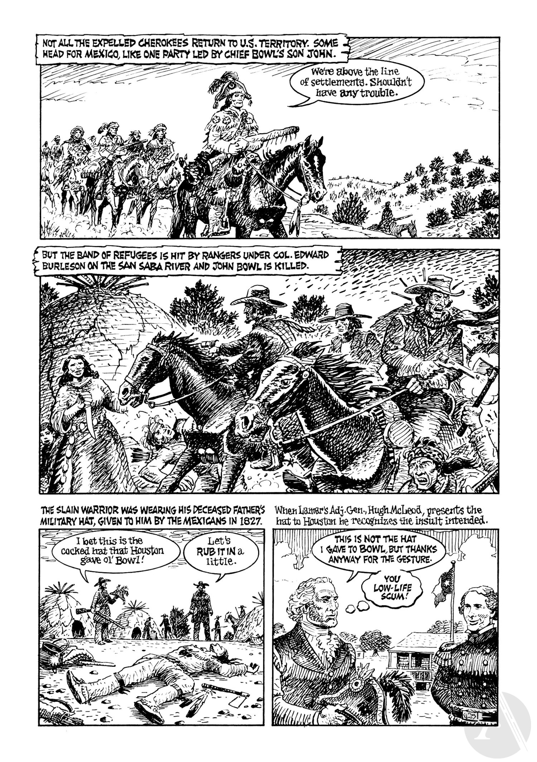 Read online Indian Lover: Sam Houston & the Cherokees comic -  Issue # TPB - 92