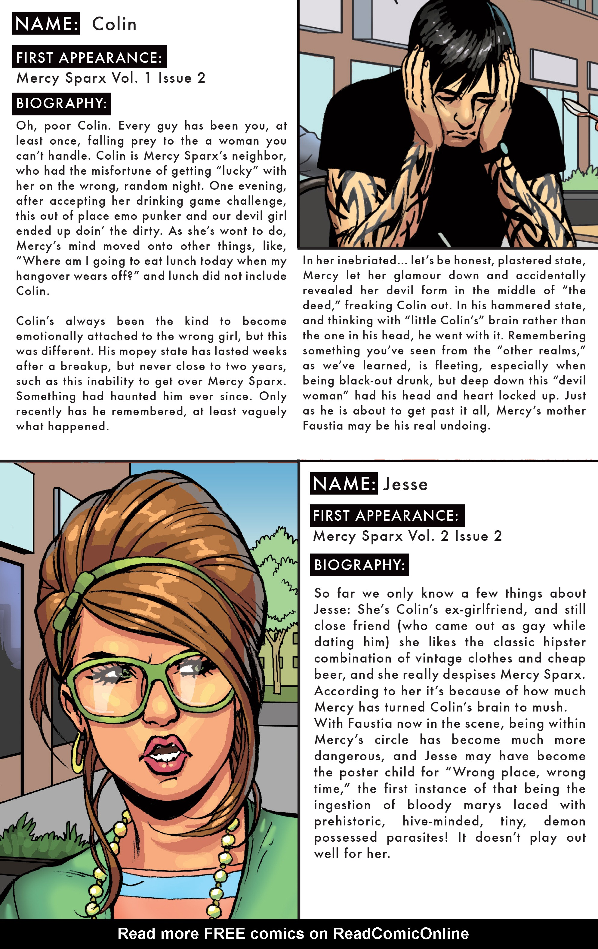 Read online Mercy Sparx (2013) comic -  Issue # _Special - Who The Fuck - 7