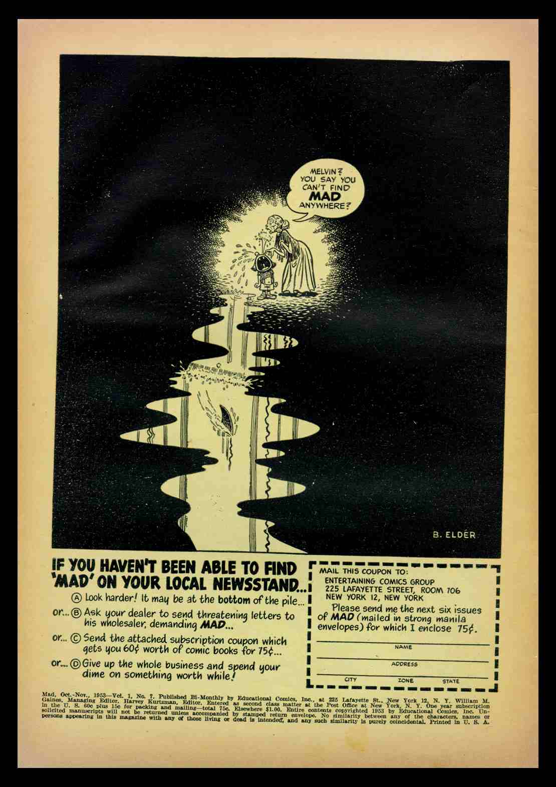 Read online MAD comic -  Issue #7 - 2