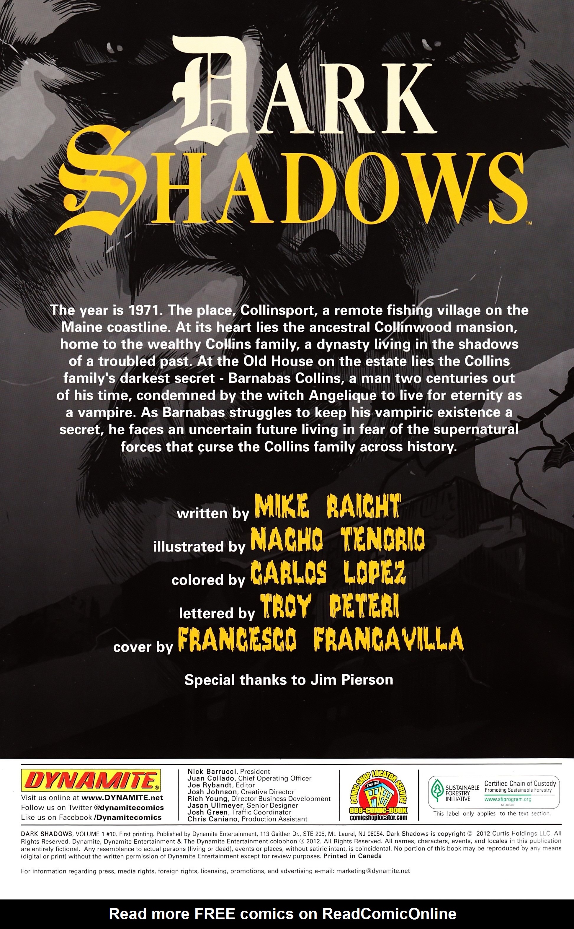 Read online Dark Shadows comic -  Issue #10 - 2