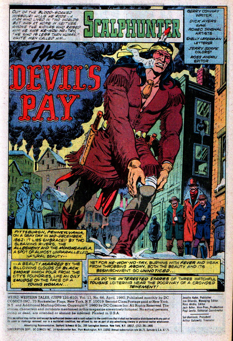 Read online Weird Western Tales (1972) comic -  Issue #66 - 2